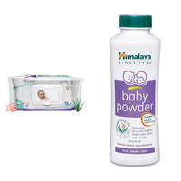 Himalaya Gentle Baby Wipes (72 Sheets) & Himalaya Baby Powder (400g)