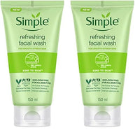 Simple Kind To Skin Refreshing Facial Wash 150 ml (Pack of 2)