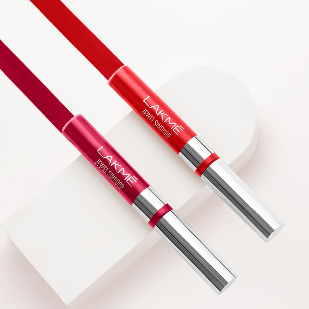 Lakmé Jewel Sindoor, Maroon, Quick Drying, Long Lasting, Liquid Sindoor, 4.5 ml