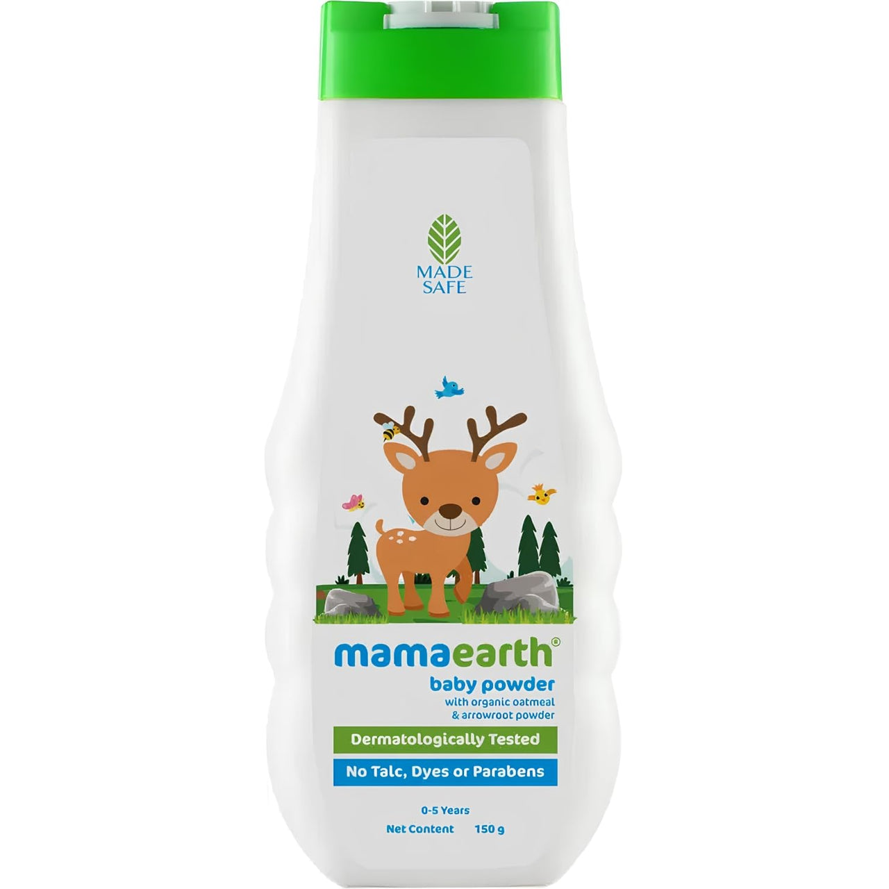 Mamaearth dusting powder with organic oatmeal & arrowroot powder for Babies, 150g