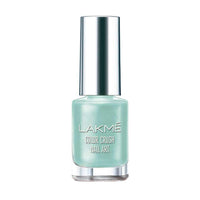Lakmé Color Crush Nailart, M16 Mint Blue, Matte, Glossy Finish, 6 Milliliters