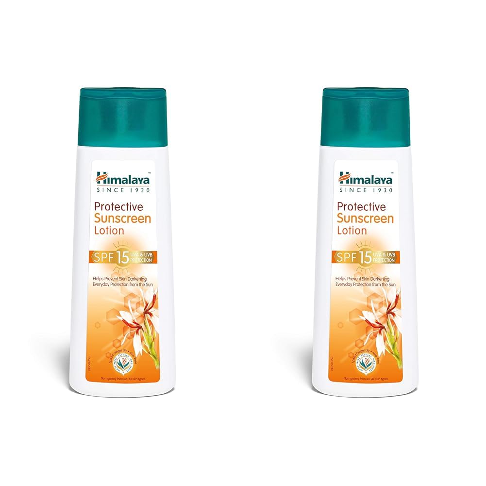 Himalaya Herbals Protective Spf 15 All Skin Sunscreen Lotion, 100Ml (Pack Of 2), 2 Count