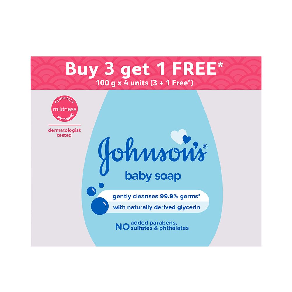 Johnson's Baby Soap 100g (Buy 3 Get 1 Free)