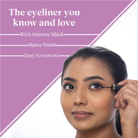 Dazller Eyeliner, 6.5mL (Pack of 3), Black, Velvet Matte, Washable, Water-resistant, Smudge-proof