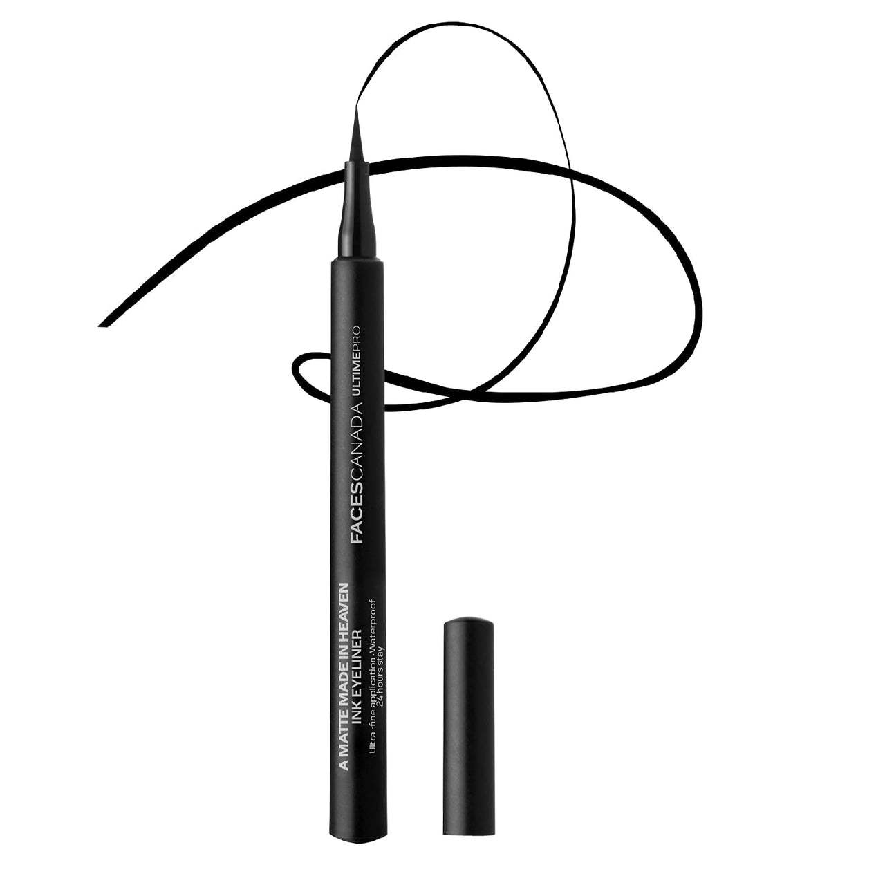 FACESCANADA Ultime Pro A Matte Made In Heaven Ink Pencil Eyeliner - Black, 1.2 Ml& Magneteyes Kajal - Black, 0.35G