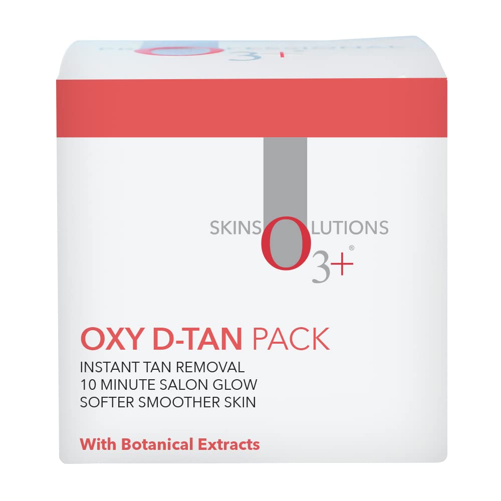 O3+ Oxy D-Tan Pack For Instant Tan Removal & Sun Damage Protection for All Skin Types, 300gm