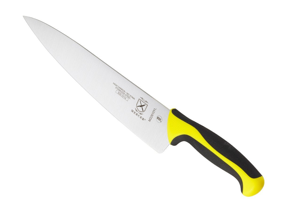 Mercer Culinary Yellow Millennia Colors Handle, 10" Chef's  Knife