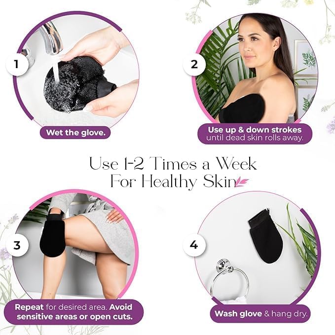 Sandalwood Saffron Magic Soaps 100Gm & Exfoliating Body Gloves Paraben Free | Chandan & Kesar Soap | Handmade Soaps For Men & Women | Glowing Natural Refreshing Skin | Tan Removal (Glove)