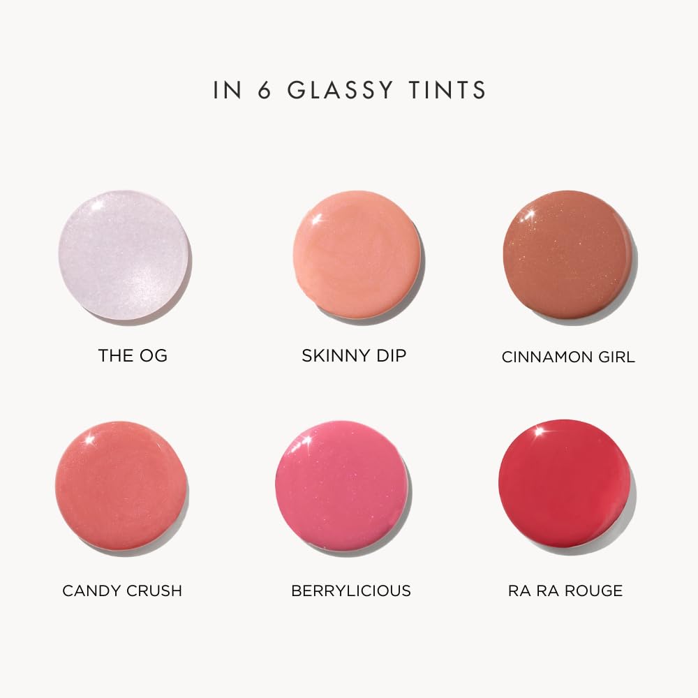 HYUE HydraPlump™ Lip Plumper | 4 ml | Long-term Plumping Effect & Hydration | Non-sticky Formula with Cooling Ice Cube sensation | Jojoba Oil, Vit E & Pomegranate Extract | Flat-tip Applicator (Skinny Dip, 4)