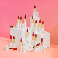 MyGlamm LIT Moist Matte Lipstick - Red Lady (Red Pink Shade)| Long Lasting, Pigmented, Hydrating Lipstick with Moringa Oil and Vitamin E (4.2g)