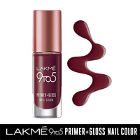Lakmé 9 To 5 Primer + Glossy Finish Nail Colour & 9 To 5 Primer + Glossy Finish Nail Colour Combo, 6 Ml