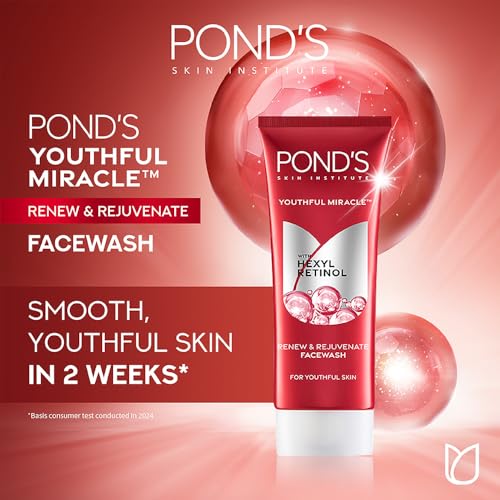 POND'S Youthful Miracle Hexyl Retinol, Renew & Rejuvenate Facewash 100g