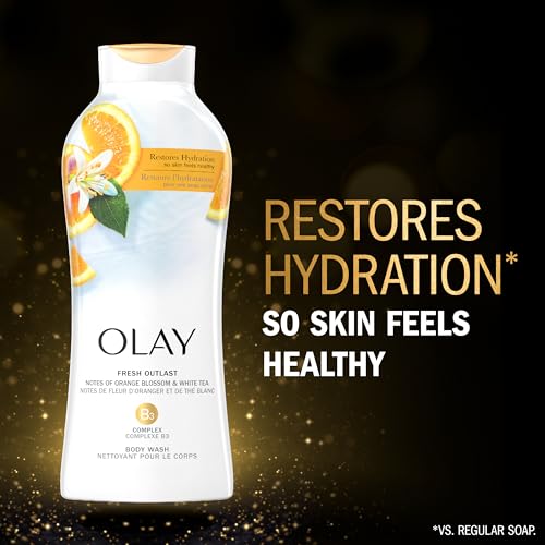 Olay Body Wash Fresh Outlast Orange Blossom & White Tea, 22 fl oz/650ml