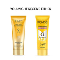 POND's Sun Miracle Spf 35 Pa+++ Light Sunscreen For All Skin-Protect & Bright, With Niacinamide, Prevent & Fade Dark Patches, Lightweight, No White Cast 50G,1 Count