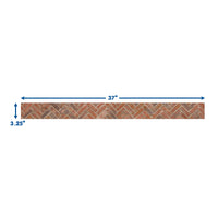 Eureka Curiosity Garden Brick Extra Wide Decorative Classroom and Bulletin Board Trim for Teachers, 3.25