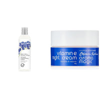 Aroma Magic Almond Moisturising Lotion, 100ml And Aroma Magic Vitamin E Night Cream, 50g