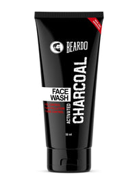 Beardo Activated Charcoal Face Wash for men, 50ml | For Deep Pore Cleaning and Removes Dirt | face wash for acne and pimples | face wash for oily skin