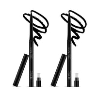 RENEE Hard Black Kajal Pen with Sharpener 0.35gm, Pack Of 2| Matte Finish| Rich Color Payoff| & RENEE Stay With Me Mini Matte Lip Color Juicy Berries 2ml Each| Long Lasting, Light Weight