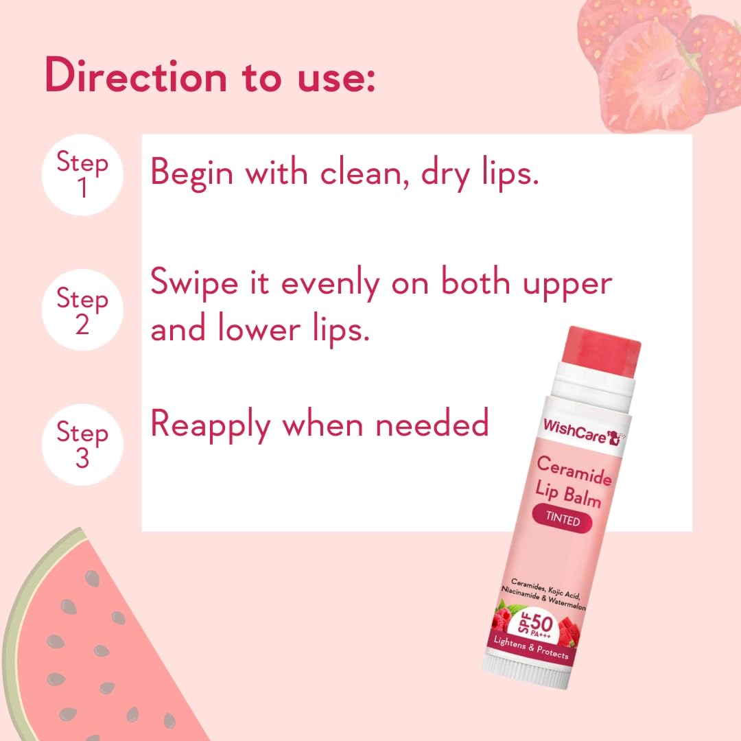 WishCare SPF 50 Lip Balm for Dark Lips & Sunscreen Body Lotion (5g+200ml)