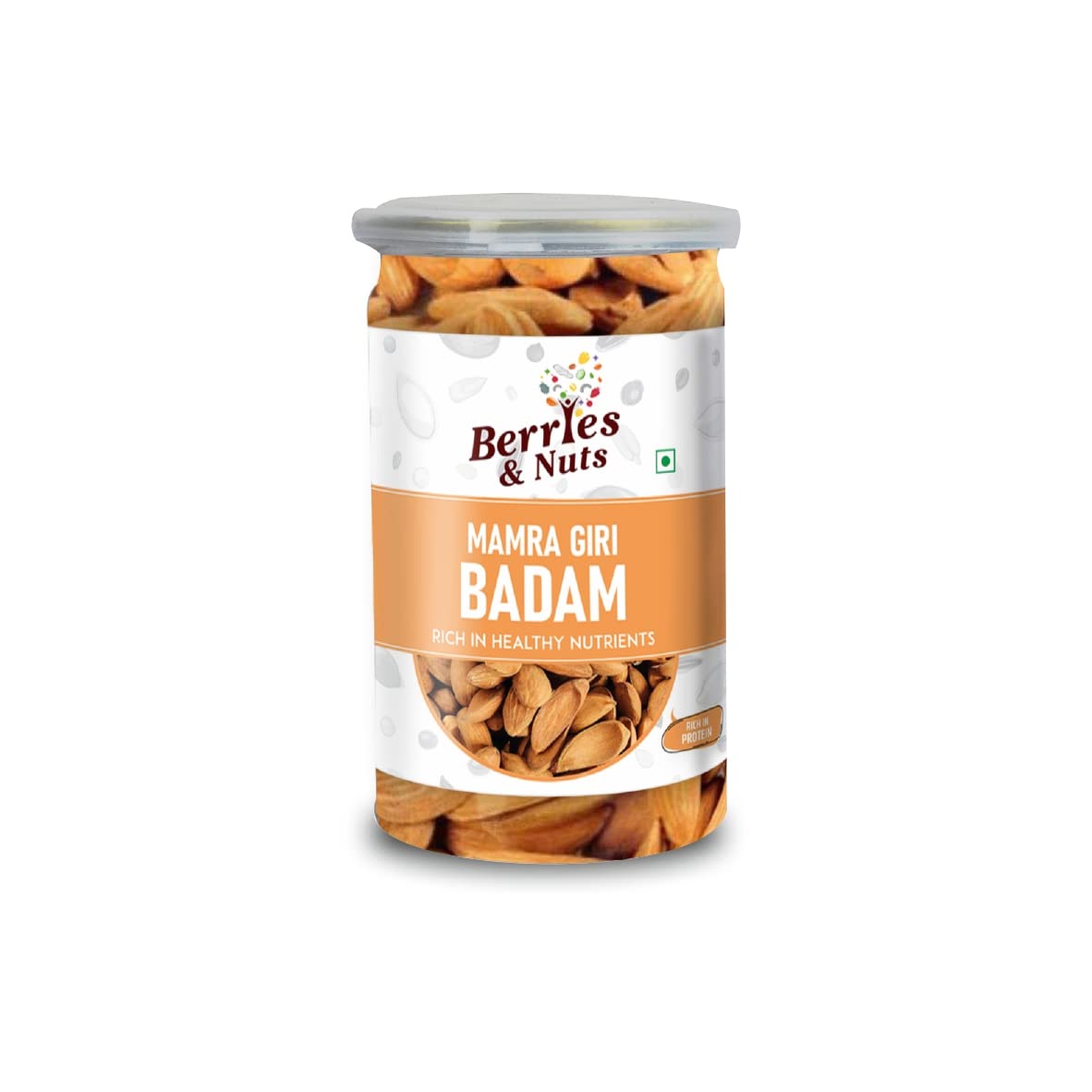 Berries And Nuts Premium Size Mamra Almond | Mamro Badam | 300 Grams | 3 Bottle of 200 Grams