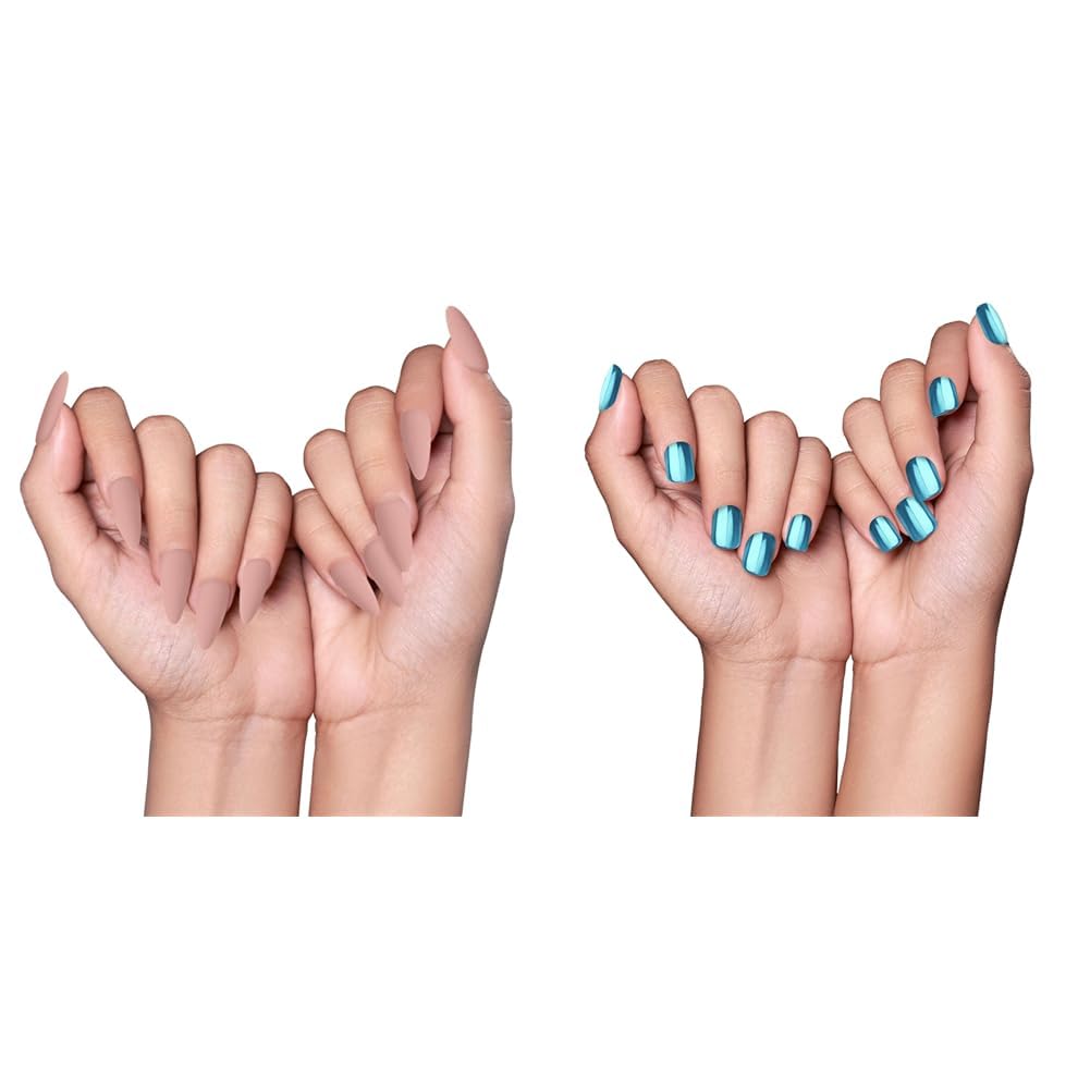 RENEE Long Stick On Nails L MTN 01 & RENEE Stick On Nails MN 02