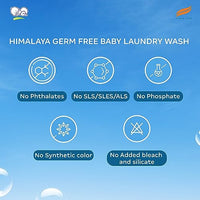 Himalaya Germ Free Baby Laundry Wash 1 L Pouch Liquid, White, (7004801) (Pack of 2)