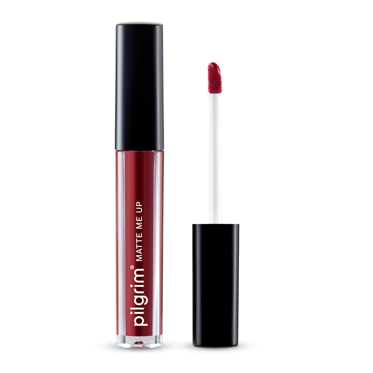 Pilgrim Liquid Matte Lipstick - Ruby Fling | Lipstick for Women with Hyaluronic Acid & Spanish Squalane | Transferproof, Long Lasting & Non Drying with Hydrating Ingredients 3gms