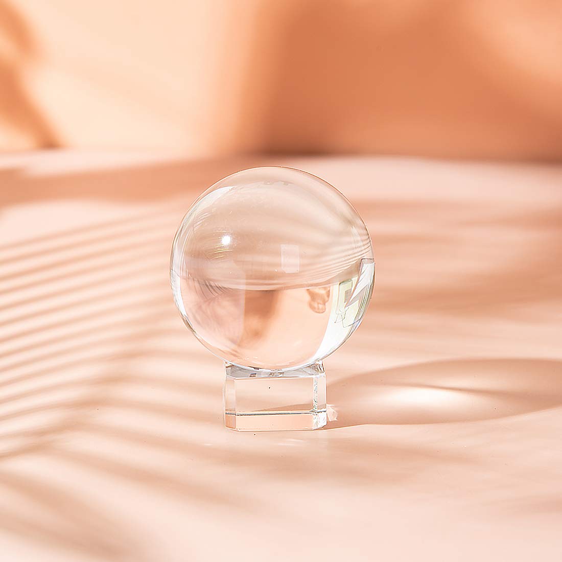 LONGWIN 40mm(1.6 inch) Solid Mini Fengshui Crystal Ball Healing Crystals(Clear) Clear