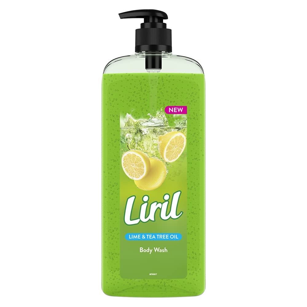 Liril Lemon and Tea Tree Oil Body Wash SuperSaver XL Pump Bottle with Long Lasting Fragrance|| Glycerine|| Paraben Free|| Extra Foam|| 750 ml