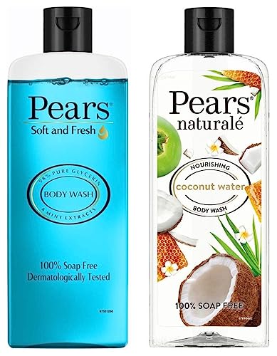 Pears Soft And Fresh Shower Gel, 250Ml & Naturale Nourishing Coconut Water Bodywash, 250 Ml