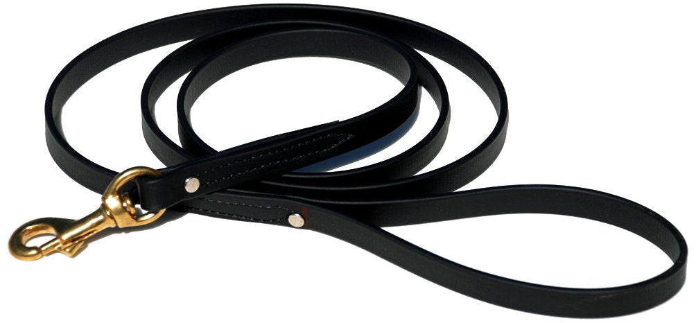 Signature k-9 Biothane Leash, 6-Feet x 5/8-Inch, Black