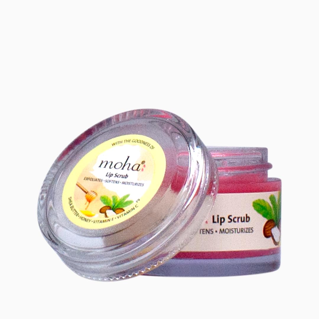 Vedistry Moha: Lip Scrub 12 Gms|Reduction In Dark Lips & Pigmentation|Heals Dry & Chapped Lips|Enriched With Shea Butter, Honey Vitamin E, And C, This Nourishing Lip Scrub Locks In Moisture.