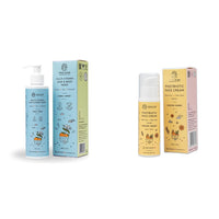 Little Rituals Baby Multi-Vitamin Body & Hair Wash - 200 ml and Post-Biotic Face Cream Moisturiser with Golden Millets, Jojoba, Calendula - 30 g