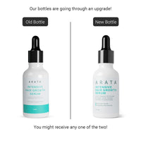 Arata Grow Strong Combo | Intensive Hair Growth Serum & Super Shampoo | Boost Hair Growth | Reduce Hair Loss | Smooth & Shiny Hair | 3% Redensyl, Biotin, Protein, Vitamins | 300ml + 30ml