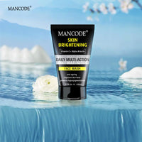 Mancode Daily Action Face Wash for Men with Vitamin C and Alpha Arbutin- Clear Skin, Oil Control, Acne Defense, Dark Spot Reduction, Pollution Protection - Pack of 1 | Men's Face Wash-100ml