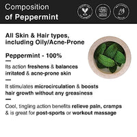 Soulflower Peppermint Essential Oil for Skin & Hair Growth, Hair Fall Control, Scalp |100% Pure & Natural Therapeutic Grade, Undiluted, Ecocert Cosmos Organic Certified, Mentha Piperita |10ml