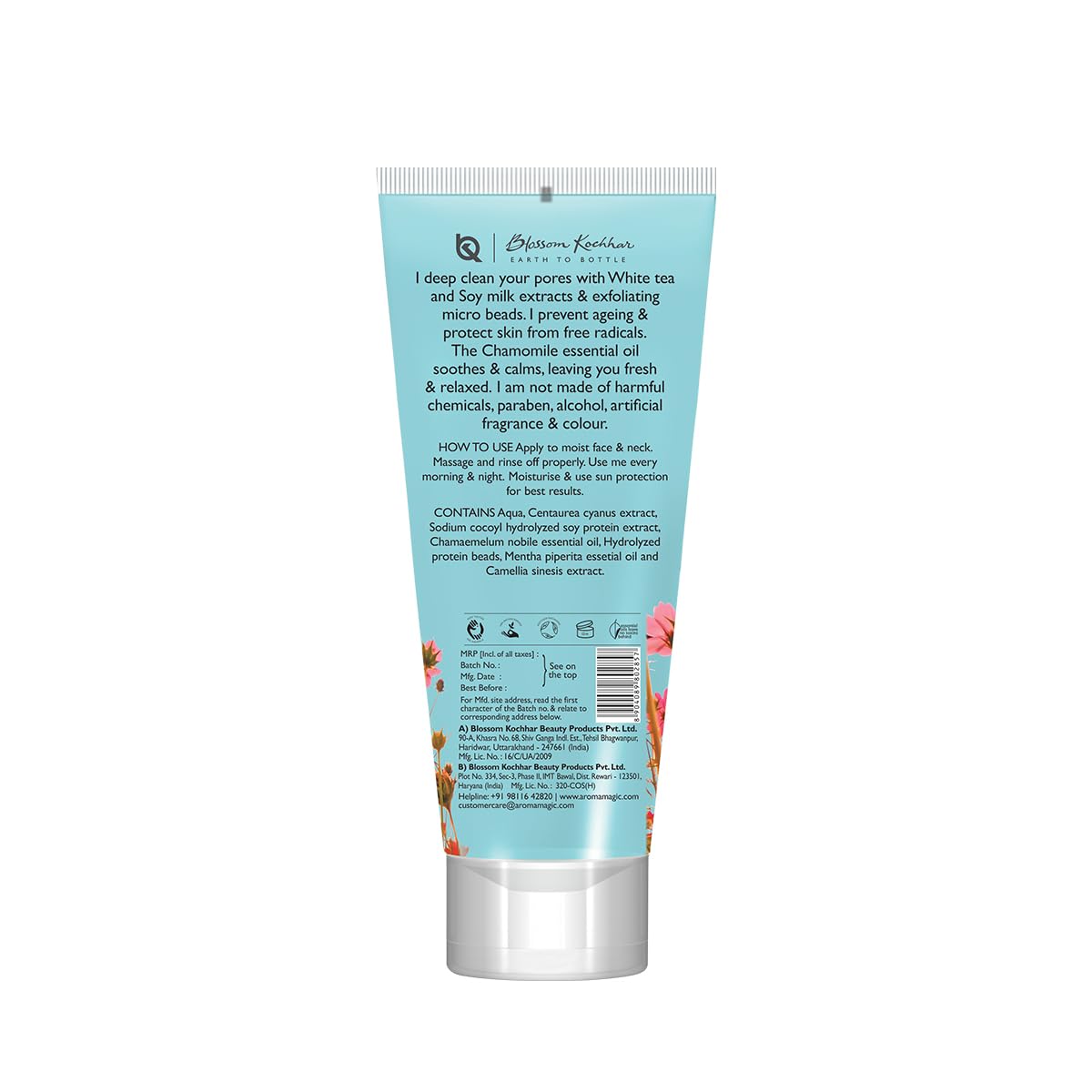 Aroma Magic Everyday Pollution Defence White Tea & Chamomile Face Wash| with Soya Milk Extracts| All Skin -100 ml Pack Of 1