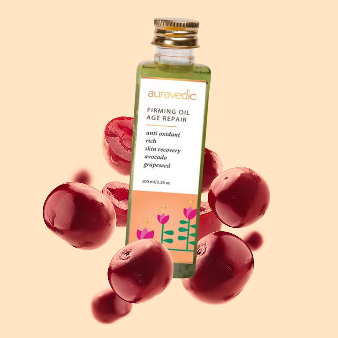 Auravedic Avocado Oil Grapeseed Oil firming body oil after bath for daily use 100 ml body oil for winter body oil for glowing skin anti aging face body massage oil for full body anti aging serum oil
