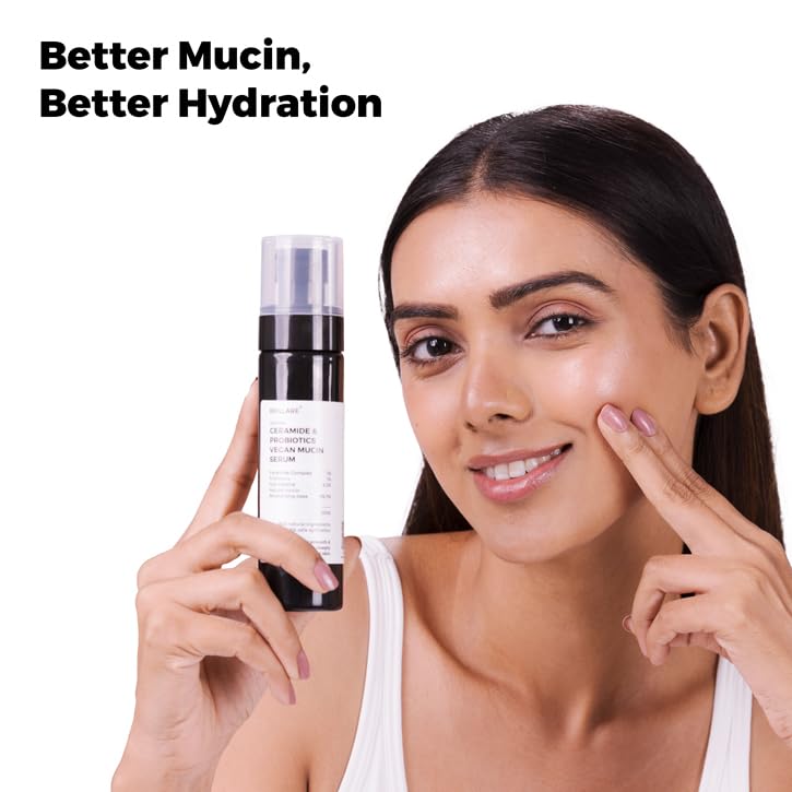 Brillare Vegan Mucin Power Repair Essence | Ceramide & Probiotics Serum for Hydration, Elasticity & Skin Barrier | For All Skin Types (100ML)