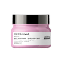 L'Oréal Professionnel Liss Unlimited Mask for Frizzy & Unruly Hair - 250ml | Intensive Smoothing Mask for Frizz-Control | Enriched with Pro-Keratin & Kukui Nut Oil | Increases Softness & Shine