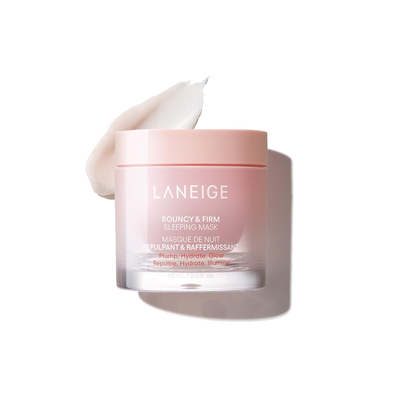 LANEIGE Bouncy&Firm Face Sleeping Mask with Collagen | Barrier Boosting Hydration with Peony & Collagen Complex | Gel Texture Collagen Cream | Night Cream for Glowing Skin| Korean Skincare |60ml