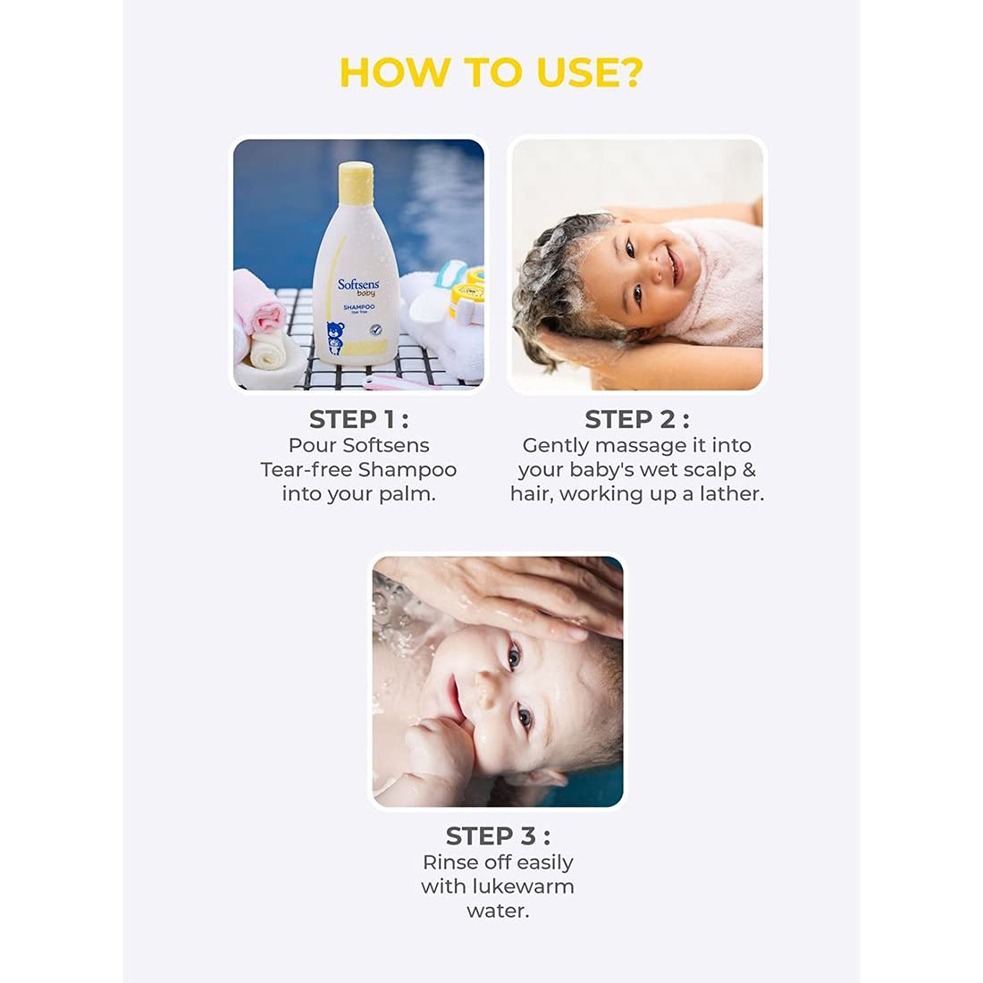 Softsens Baby Hair Care Duo - Hair Oil 100ml and Shampoo 200ml