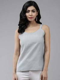 Ada Women's  Hand Embroidered Lucknowi Chikankari Georgette Short Top Kurti with Slip