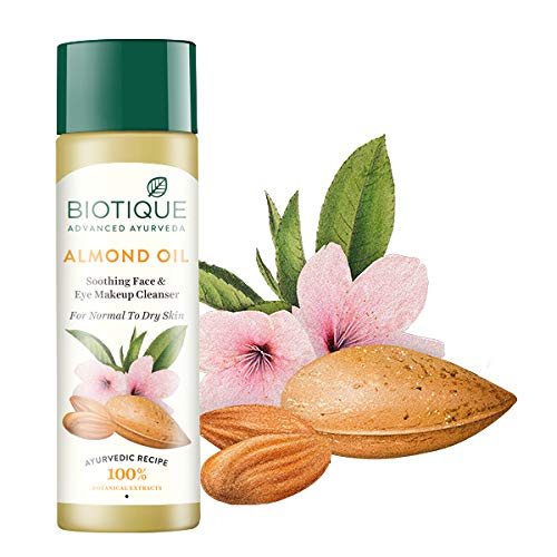 Biotique Almonmd Oil Deep Cleanse Purifying Cleansing Oil Face & Eye Makeup Remover For Normal to Dr