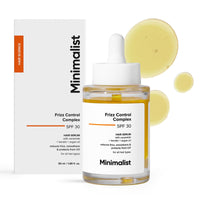 Minimalist SPF 30 Hair Serum for Frizzy Hair With Keratin, Argan Oil & Ceramides | Heat Protection, Smoothens & Protects From UV | Lightweight Leave-In for Women & Men | 50 ml