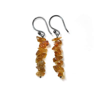 Natural Citrine Chips Crystal Earring, Yoga Jewelry, Meditation Earring, Crystals Earring, Raw Gemstone, Energy Healing Crystals, Birthday, Gift for Her, Gemstone Jewelry AA+ Quality (Citrine)