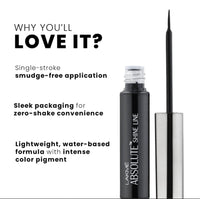 Lakmé Absolute Shine Liquid Eye Liner, Black, Long Lasting Shimmery Liner For A Glossy Finish - Smudge Proof Eye Makeup Gel, Does Not Fade, 4.5 Ml (Pack Of 2)