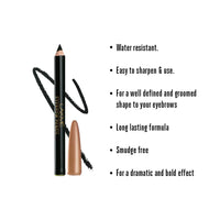 Lakmé Eyebrow Pencil, Black, 2 g (Pack of 2)