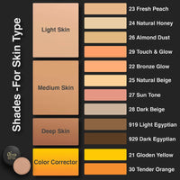 Olivia Pan Cake 100% Waterproof Foundation & Makeup Concealer | Long-Lasting Sweatproof Base Makeup | Smudge-Proof, Paraben-Free Formula | For All Skin Types | Bronze Glow - 22 | 25g