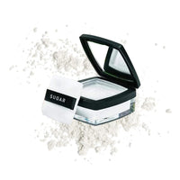 SUGAR Cosmetics All Set To Go Translucent Powder For Face | Setting Loose Powder For Face | Lightweight & Long Lasting | Matte Finish | Lasts Upto 8 Hrs | 7Gm, White
